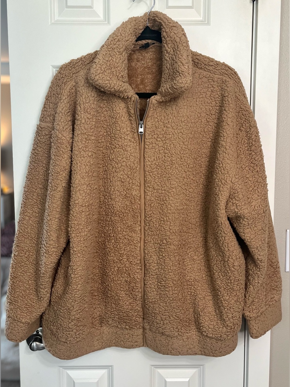 Express Teddy Zip-Up Jacket